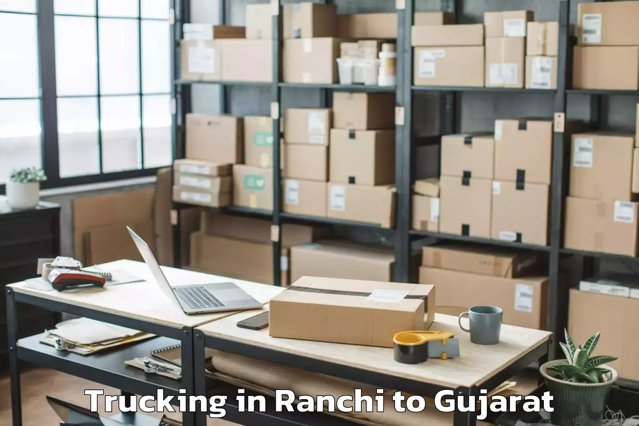 Get Ranchi to Navrachana University Vadodara Trucking